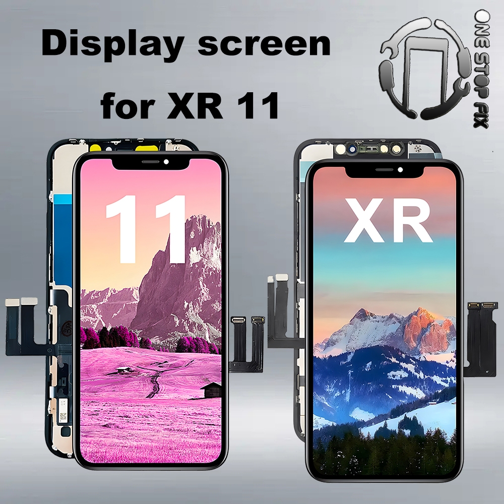 用於更換 11 XR 屏幕的 LCD、6.1 英寸框架組件顯示器和帶維修工具的 3D 觸摸屏數字化儀