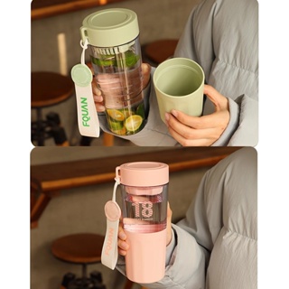 隔熱防燙 茶水分離 咖啡隨行杯 手提 耐高溫 飲料杯 運動水壺