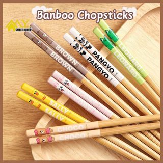 24cm木製餐具套裝banboo筷子高級餐具藝術生活方式餐具兒童筷子