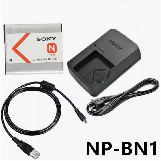 索尼DSC-W310 W320 W330 W510 W520相機電池+充電器+數據線NP-BN1