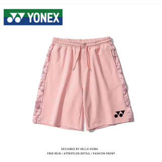 Yonex網球運動短褲中性情侶短褲運動短褲夏季舒適透氣跑步健身運動短褲