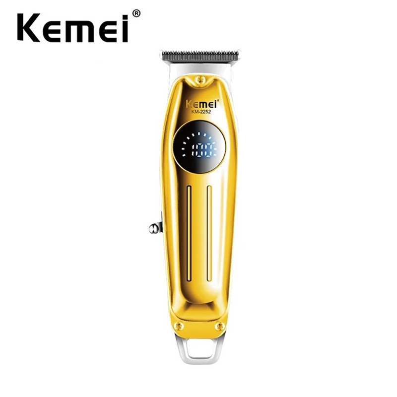 Kemei 專業男士理髮器男士零間隙理髮器理髮器無繩充電式理髮機鬍鬚修剪器
