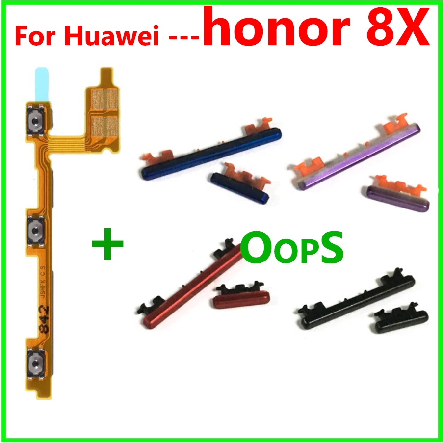 華為 全新電源開關音量按鈕 Flex 適用於 HUAWEI HONOR 8X 電源按鈕和音量鍵 Flex Ribbon