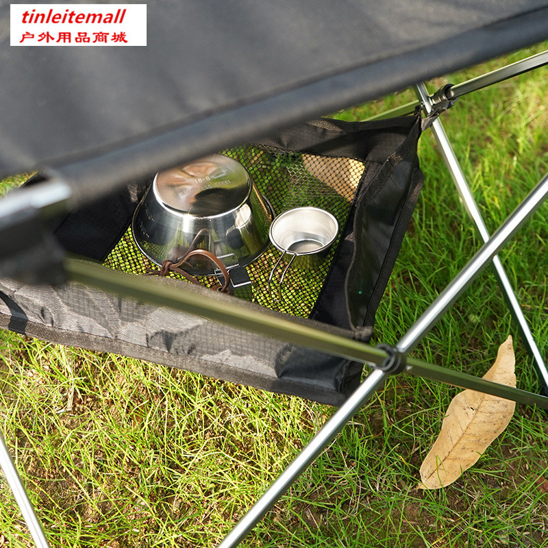 戶外露營摺疊桌收納掛網籃 野餐桌置物掛架野營收納掛袋 整理網袋