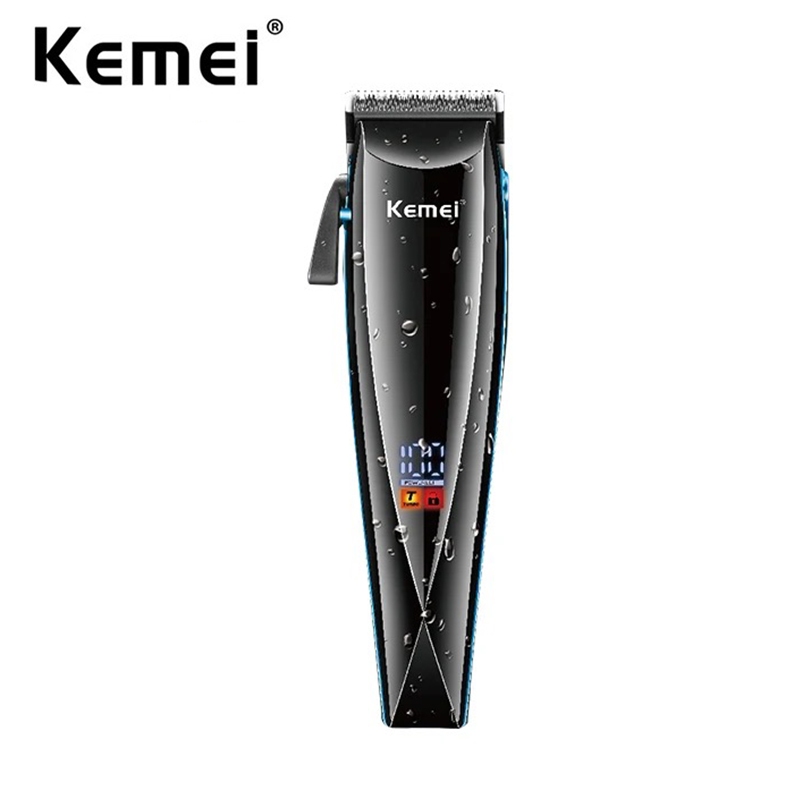 Kemei Pro理髮器專業理髮器無繩可水洗理髮器可充電防水電動理髮機