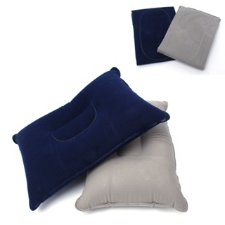 戶外充氣枕大號加厚植絨方形露營睡袋枕午休靠墊摺疊旅行枕頭