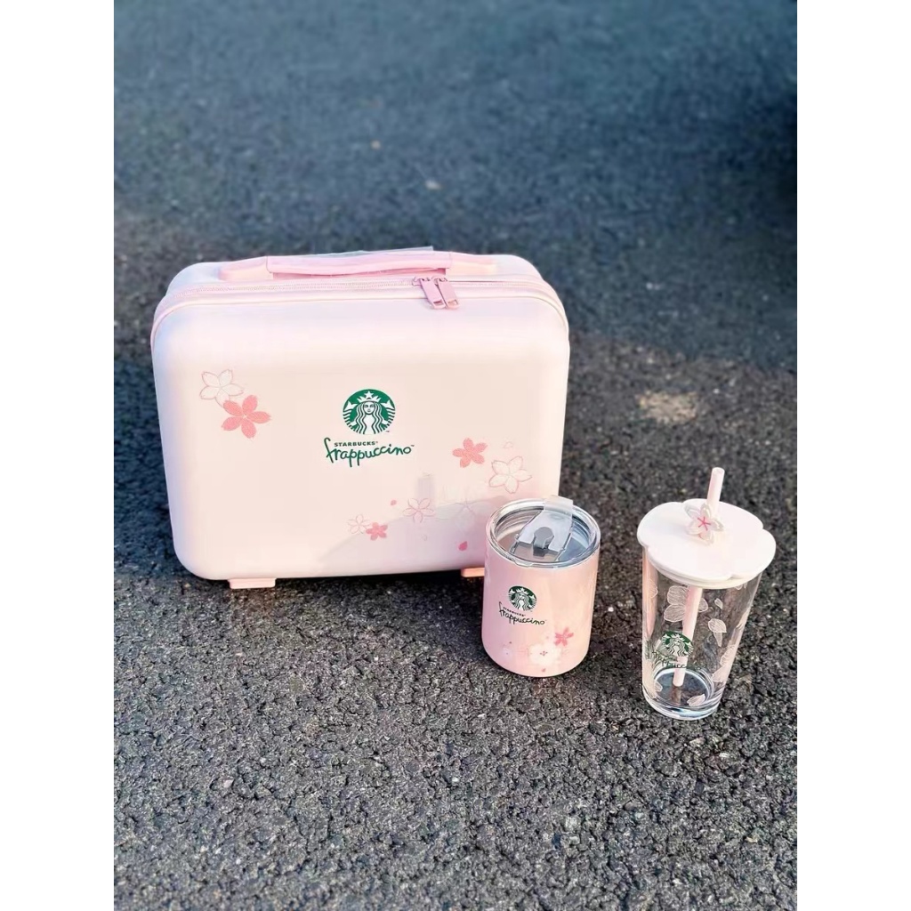 Starbuck 2024 隨享 星巴克 新品 粉色櫻花 貓爪杯 櫻花盃 吸管玻璃杯 咖啡杯 少女 節日禮物 套裝