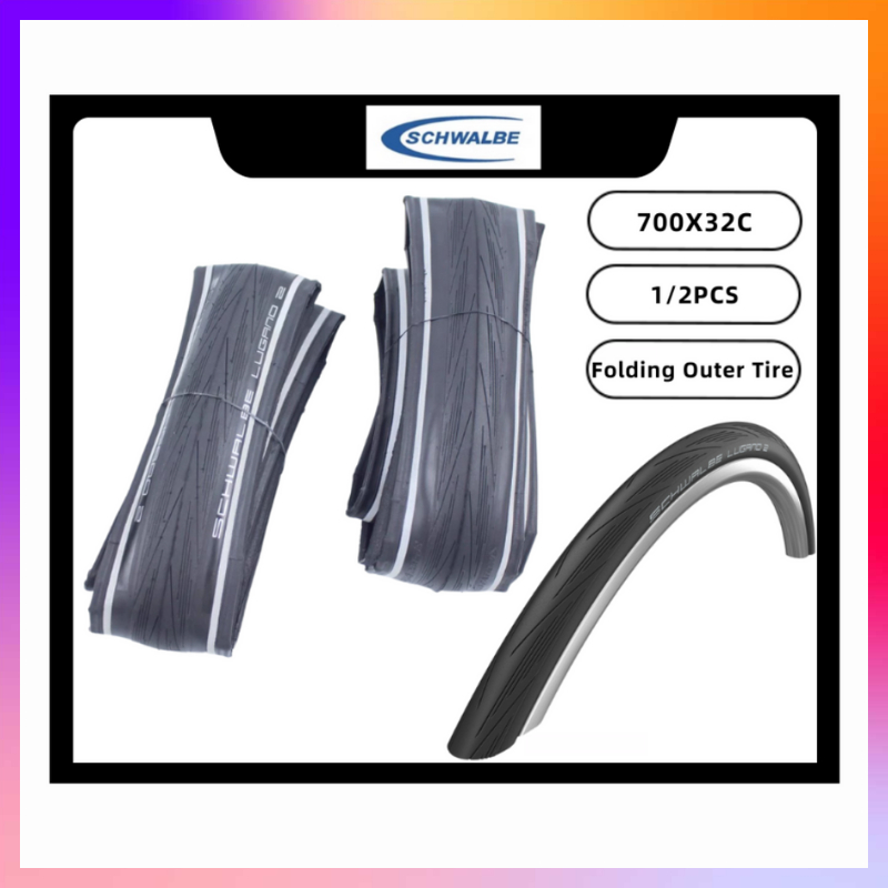 Schwalbe 公路自行車外胎 700X32C 帶反光條防刺穿 700C 1/2pcs 折疊外胎自行車配件騎行零件