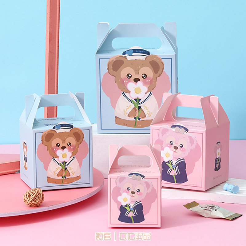「小熊」禮盒 兒童禮物盒 3規格 可愛卡通圖案 彌月禮/兒童節包裝  兒童禮物包裝 禮盒包裝盒