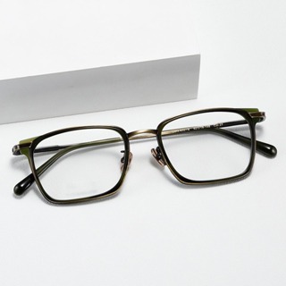 Gms系列經典純鈦板眼鏡框男女時尚復古方形眼鏡奢侈品牌光學眼鏡