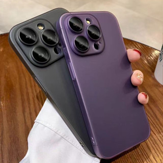 適用於 iPhone 15 14 13 12 11 Pro Max Plus 的超薄啞光半透明柔軟透氣防指紋矽膠手機殼,