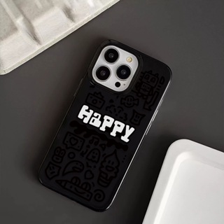 Happy Graffiti Jelly 軟手機殼適用於 iPhone 15 Pro Max 14 13 12 Pro