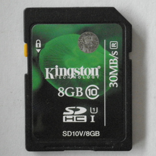 Kingston金士頓 8GB SDHC Memory Card 30MB/s 存儲卡 class10