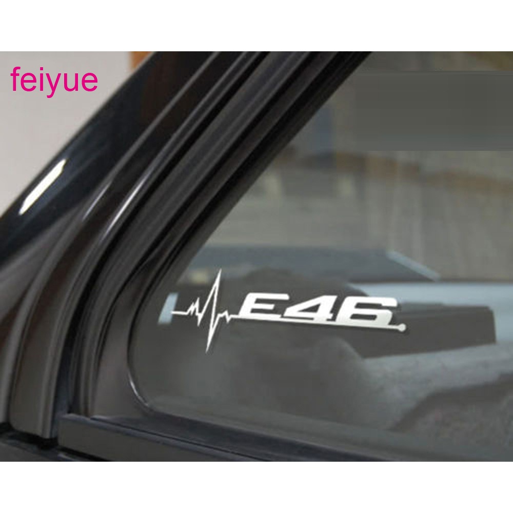 2 件汽车后車窗貼紙適用於寶馬 E28 E30 E34 E36 E39 E46 E53 E60 E87 E90