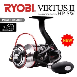 RYOBI利優比VIRTUS II HP SW紡車輪捲線器碳素機身鋁製線杯強力搖把防水機身磯釣海釣路亞釣