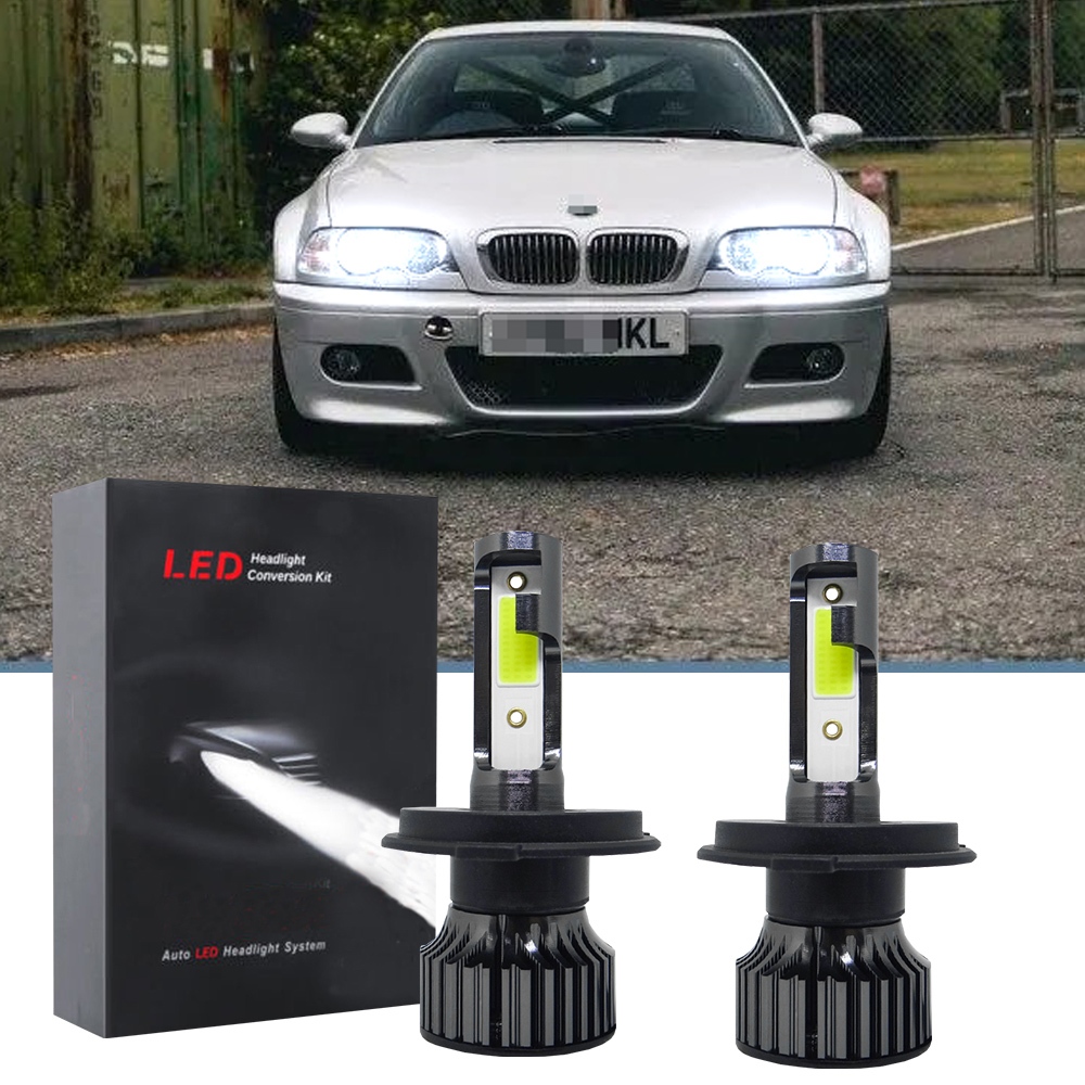 適用於 BMW 3 系 (E46),1998 - 2005 年(100% 前照燈燈泡)2PCS WHITE 12-32V