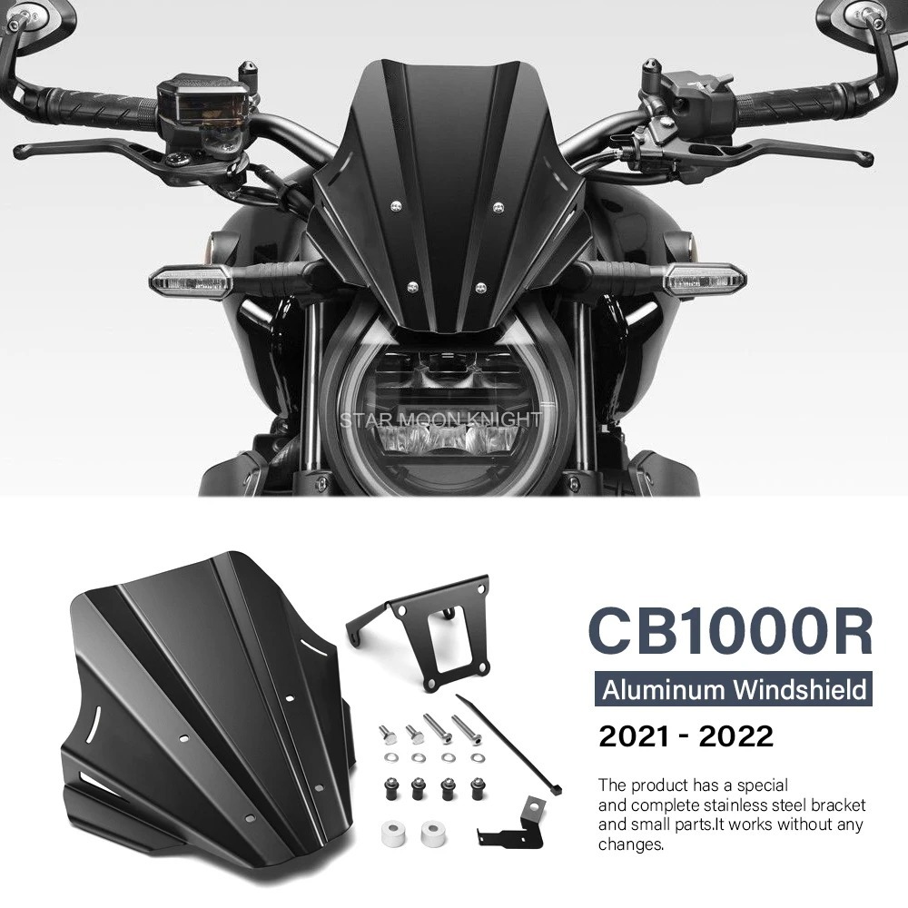 HONDA 摩托車可調擋風玻璃整流罩適用於本田 CB1000R CB1000 R CB 1000 R 2021 2022