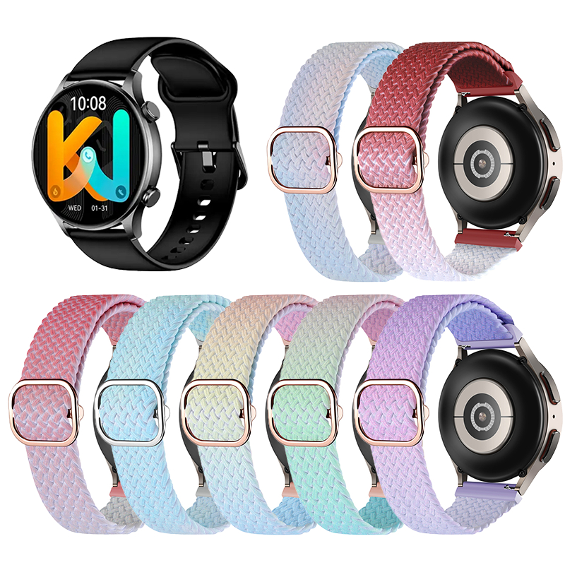 漸變色錶帶 LARMI樂米infinity 4/3 新設計腕帶 KW76、KW77、KW102 編織織物手錶帶