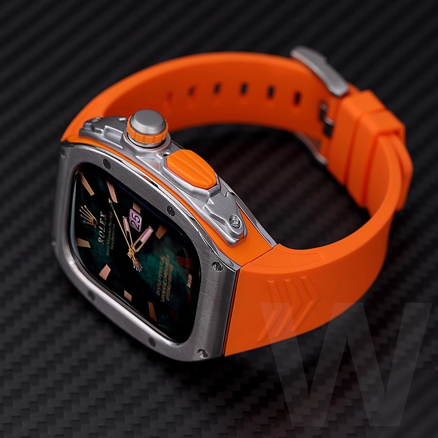 【理查德改裝套件】適用 Apple Watch Ultra錶帶 49mm 保護殼  iwatch 7/8/9矽膠錶帶