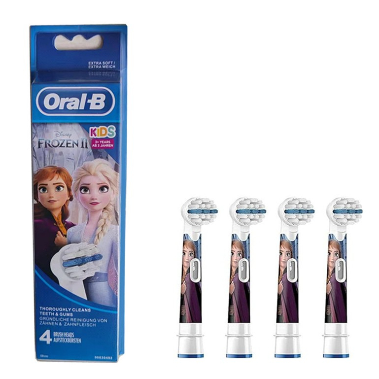 Oral-b 卡通冷凍兒童替換牙刷頭(每包 4 個)