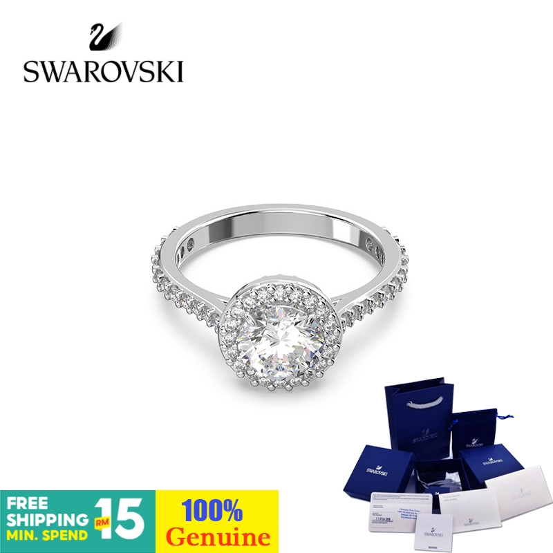 Swarovsk 現貨 施華洛世奇克 CONSTELLA 環形水晶 水晶戒指 銀戒指 圓環 戒指鑽石