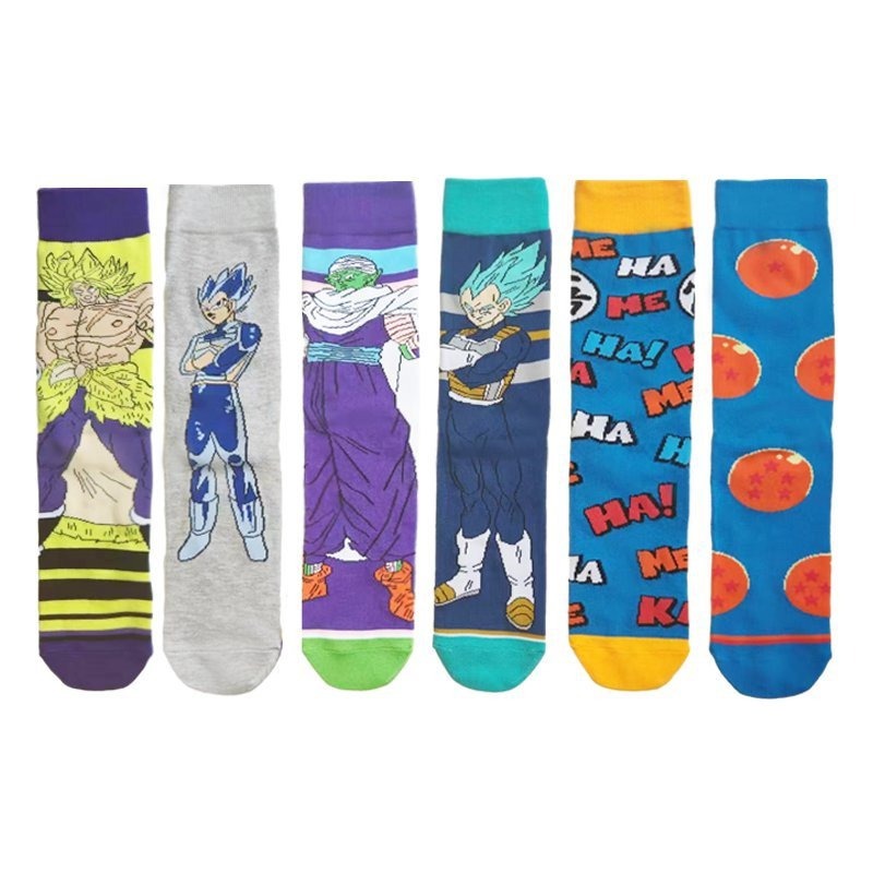 卡通襪子龍珠悟空襪子動漫時尚嘻哈潮人街頭滑板中性襪子