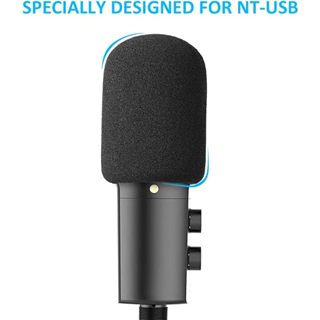 Rode NT USB 麥克風防風罩 - 麥克風罩泡沫流行過濾器定制用於 Rode NT-USB 電容麥克風