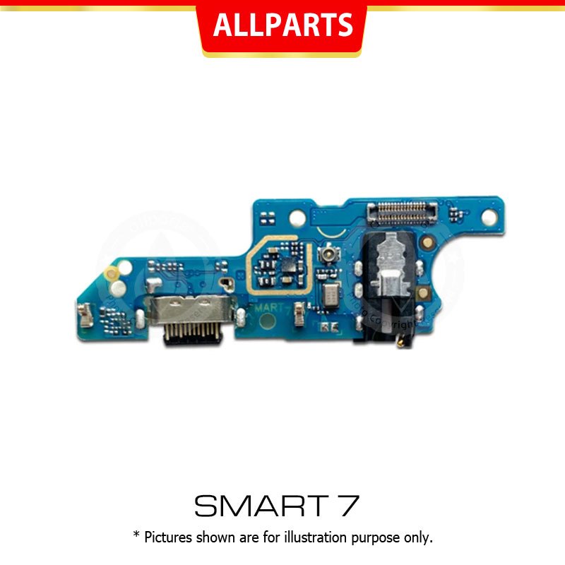 Allparts 替換 INFINIX Smart 7 8 充電板排線 USB 充電器端口底座連接器零件