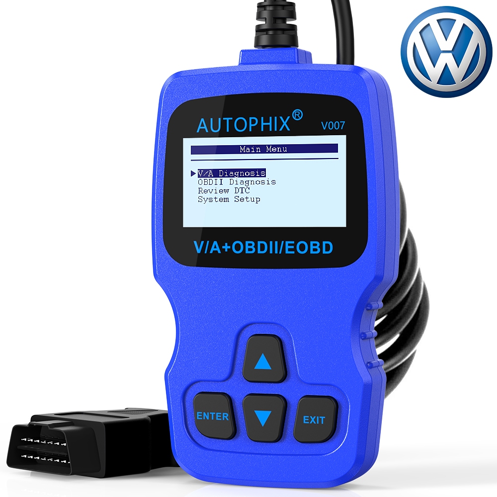 VOLKSWAGEN Autophix v007 汽車全系統診斷工具適用於大眾奧迪 OBD2 掃描儀油 EPB 復位