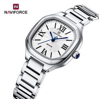 Naviforce 5042 品牌女士豪華手錶防水簡約連衣裙女士手錶不銹鋼時鐘