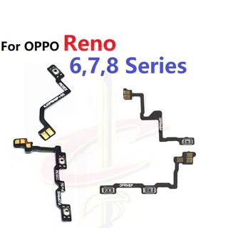 開關電源開關音量按鈕 flex 適用於 oppo Reno 6 Pro 7 8 Pro Reno6 Reno7 Reno