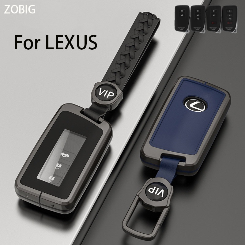 Zobig 適用於 LEXUS 鑰匙扣蓋帶鑰匙扣鋅合金保護鑰匙包,適用於 2014-Up RX 是 ES GS LS N