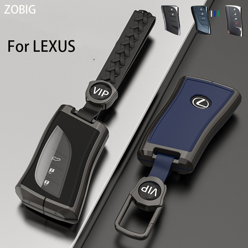 Zobig 適用於 LEXUS 鑰匙扣蓋帶鑰匙扣鋅合金保護鑰匙包適用於 LEXUS 2018-2024 UX200 LS