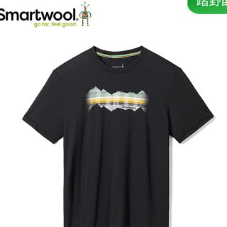 Smartwool新品男女運動短袖圖案T恤印花短袖上衣