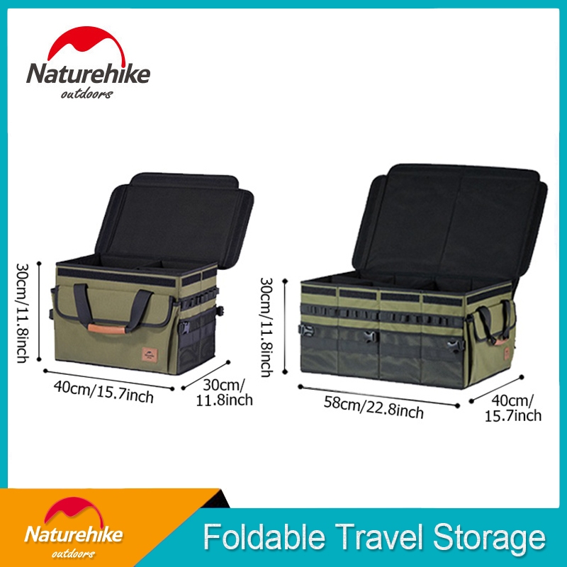 Naturehike 野營收納袋收納袋 30L 60L 可折疊多隔層戶外旅行收納盒 Nature Hike NH21SN