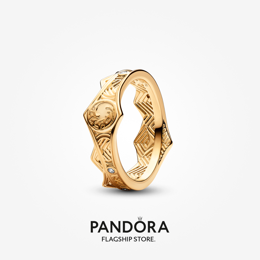PANDORA 正品原裝 S925 純銀潘多拉權力的遊戲鍍金龍之屋皇冠戒指