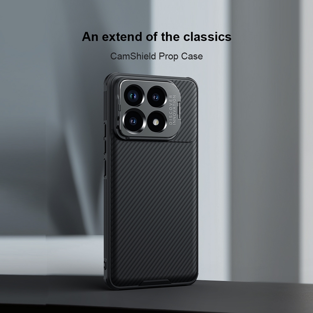 小米 紅米 K70 Pro / K70 - NILLKIN CamShield Prop(相機鏤空設計) 帶支架 手機殼