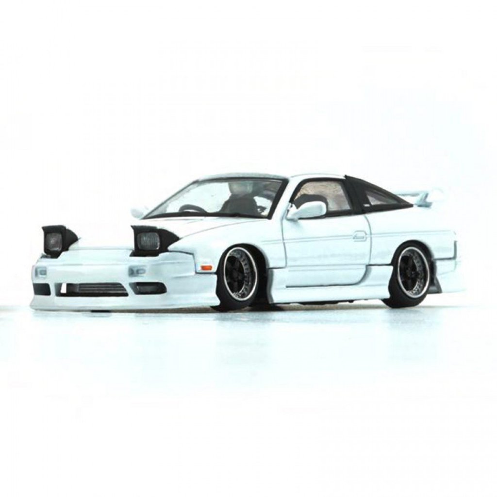 Bm Creations BM64B0303 1/64 NISSAN SILVIA 180SX 白色 RHD 壓鑄比例模