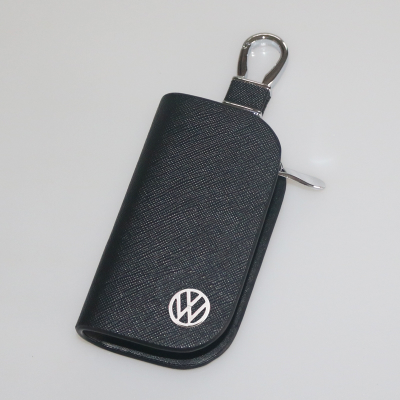 VW汽車鑰匙包 福斯鑰匙保護套 鑰匙皮包 遙控器套 福斯標誌 通用鑰匙包 生日節日 禮物禮品