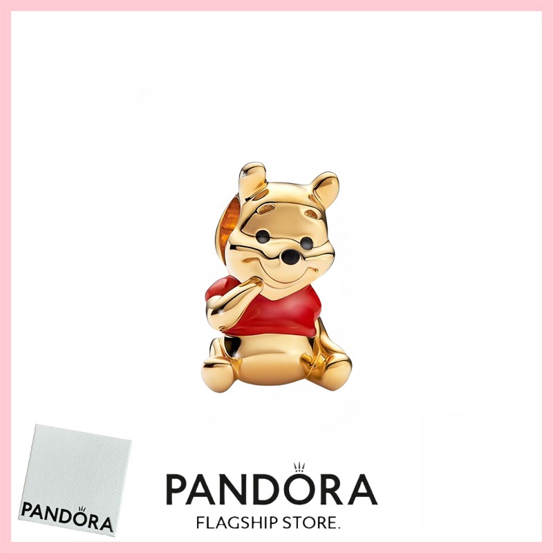 [免稅] Pandora Jewelry 100% 正品 S925 純銀手鍊吊飾吊墜 762212C01 迪士尼小熊維尼