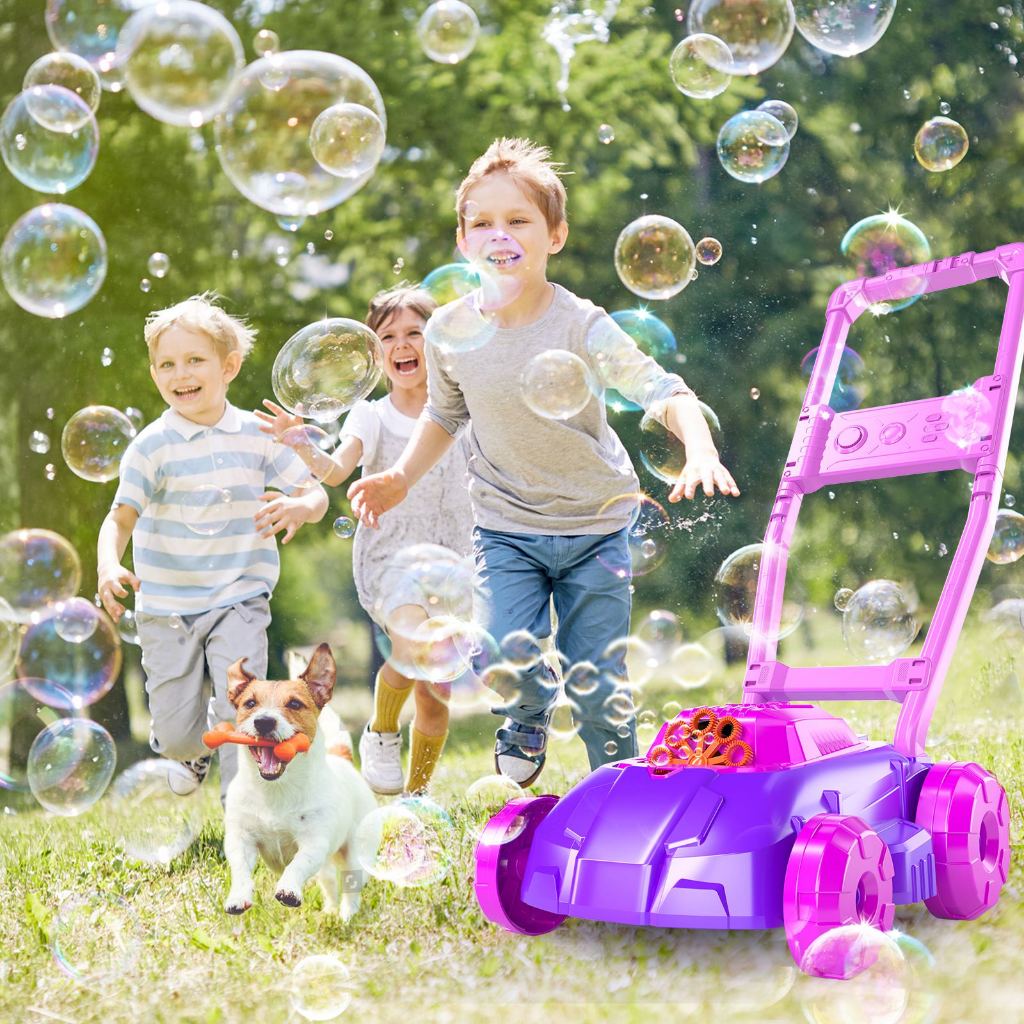 Temi泡泡手推車玩具電動泡泡機兒童玩具自動泡泡手推車戶外兒童玩具