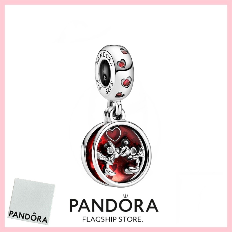 [免稅] Pandora Jewelry 100% 正品 S925 純銀手鍊吊飾吊墜 799298C01 迪士尼米老鼠和