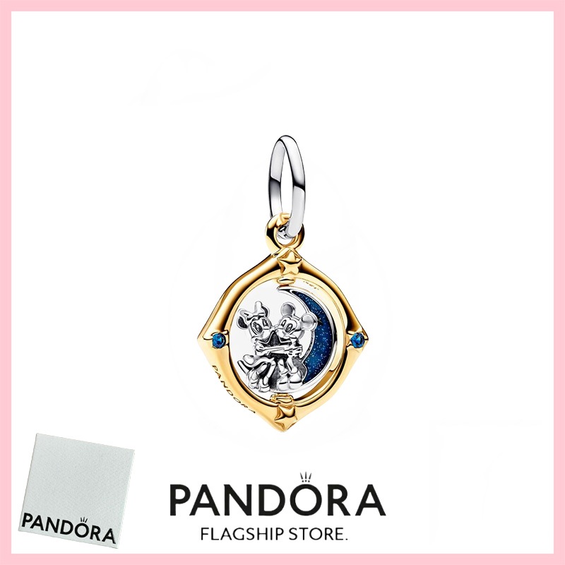 [免稅] Pandora Jewelry 100% 正品 S925 純銀手鍊吊飾吊墜 762955C01 迪士尼米老鼠和