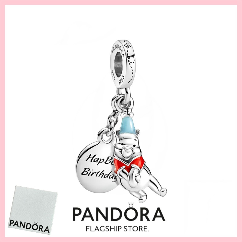 [免稅] Pandora Jewelry 100% 正品 S925 純銀手鍊吊飾吊墜 799385C01 迪士尼小熊維尼