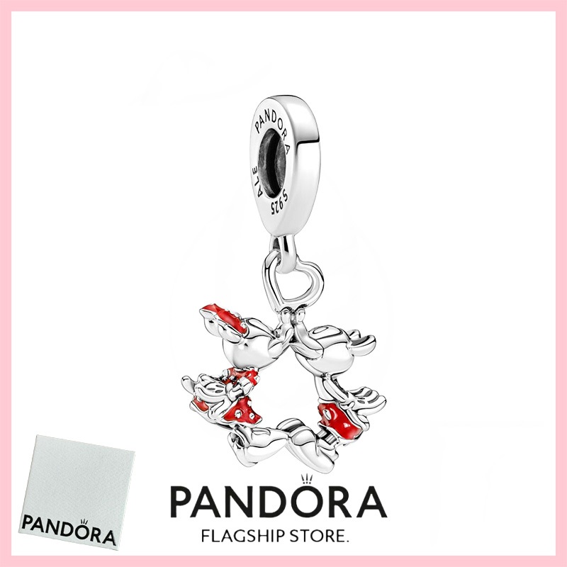 [免稅] Pandora Jewelry 100% 正品 S925 純銀手鍊吊飾吊墜 790075C01 迪士尼米老鼠和