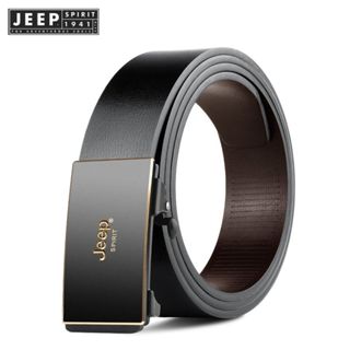 JEEP SPIRIT 1941 ESTD 男士牛皮自動扣皮帶