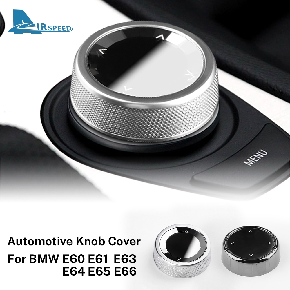 適用於 BMW E60 E61 E63 E64 E65 E66 1PCS 水晶汽車多媒體 iDrive 旋鈕蓋裝飾陶瓷汽