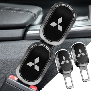 MITSUBISHI 1 件/2 件汽車標誌安全帶延長扣汽車安全帶延長塞適用於三菱 ASX Lancer 帕杰羅歐藍德