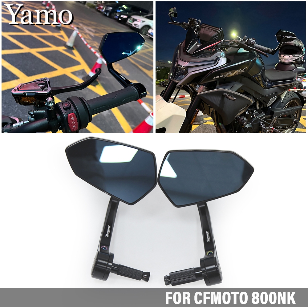 適用於 CFMOTO 800NK 摩托車後視鏡,Baphomet 風格車把後視鏡,CNC 鋁合金後視鏡