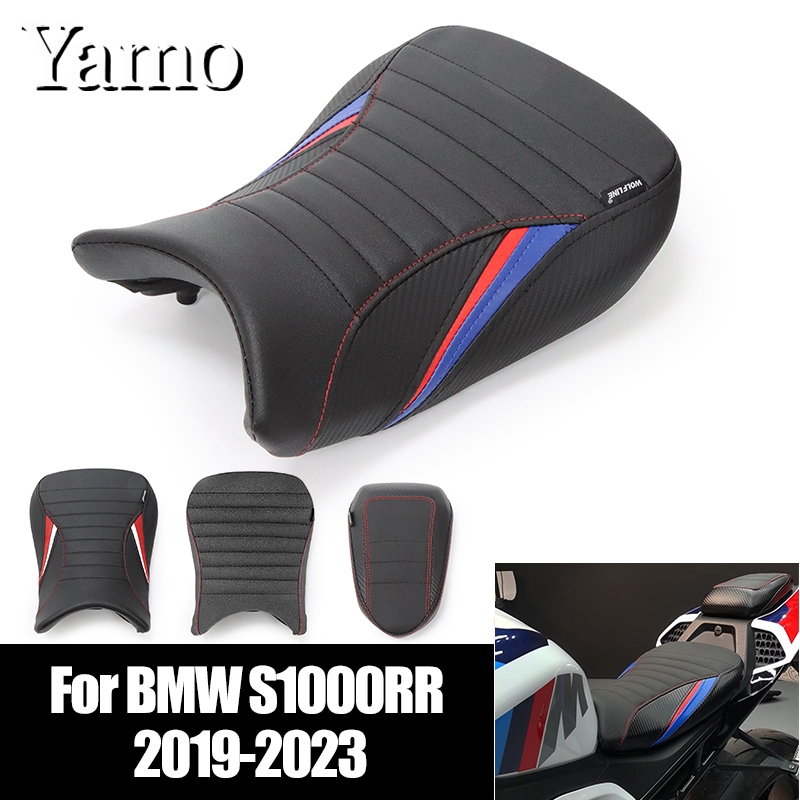適用於 BMW S1000 RR S 1000RR 2019-2023 摩托車後座墊套 S1000RR 前駕駛員座椅適合